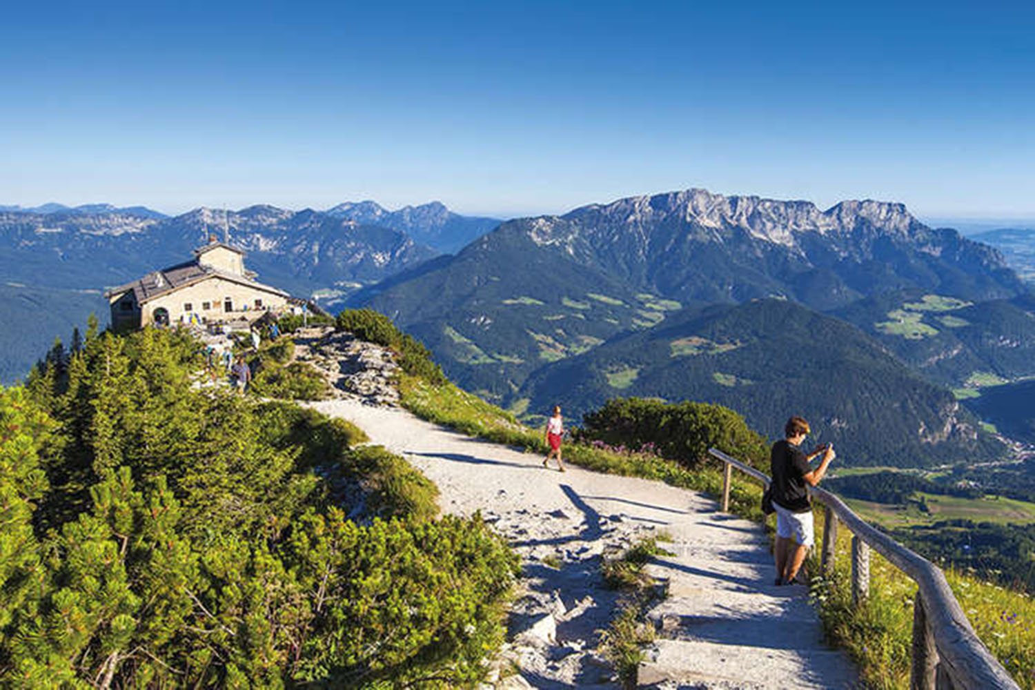 Blick vom Aussichtspunkt zum Kehlsteinhaus