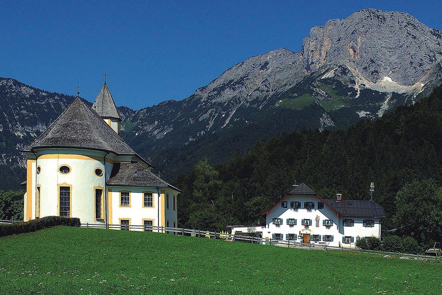 Die Kirche in Maria Ettenberg bei Marktschellenberg